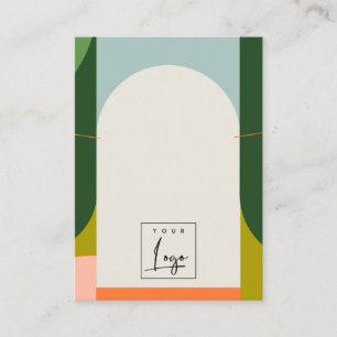 Abstrakter Arch Retro farbenfrohe Logohalter Visitenkarte