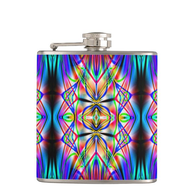 Abstrakter Art. 117 Wrapped Flask Flachmann (Vorderseite)