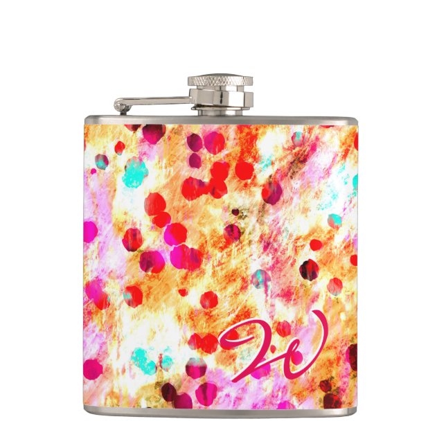 Abstrakter Art. 148 Wrapped Flask Flachmann (Vorderseite)