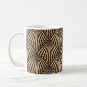 Abstrakter Art Deco: Goldene Eleganz. Kaffeetasse