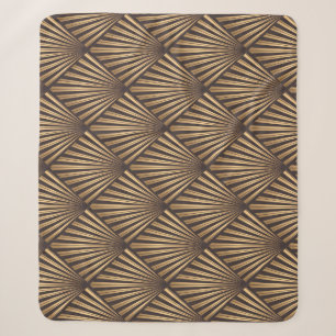 Abstrakter Art Deco: Goldene Eleganz. Sherpadecke