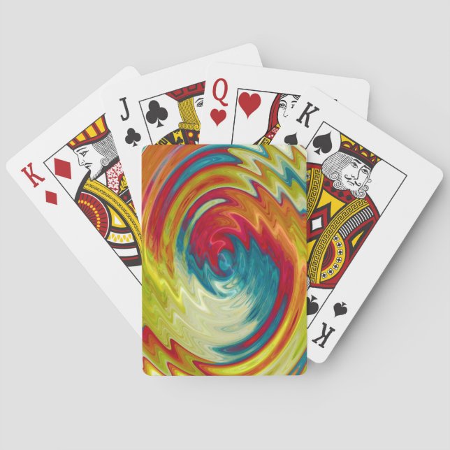 Abstrakter Artikel 10 Spielkarten (Rückseite)