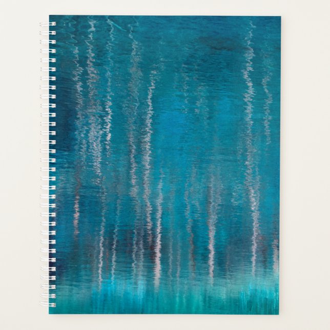 Abstrakter Aspen Tree Reflection Planner Planer (Vorderseite)