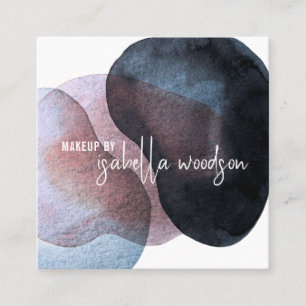 Abstrakter ätherischer Makeup-Künstler Quadratische Visitenkarte