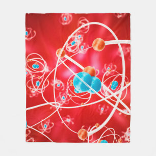 Abstrakter Atom-Hintergrund, chemisches Modell von Fleecedecke