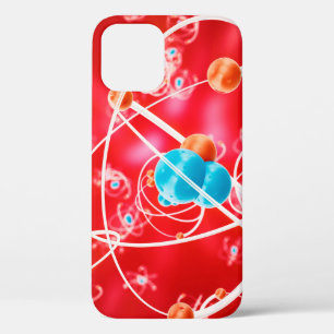 Abstrakter Atomhintergrund, Chemie-Modell eines Mo Case-Mate iPhone Hülle
