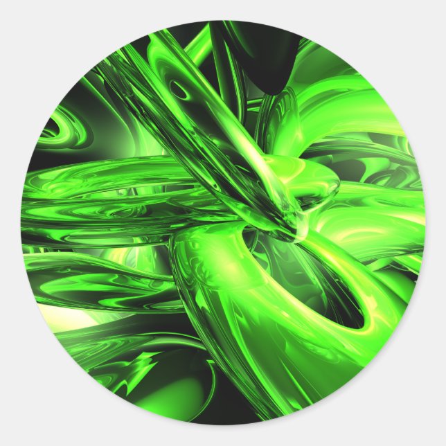 Abstrakter Aufkleber für Gamma-Strahlung (Vorderseite)