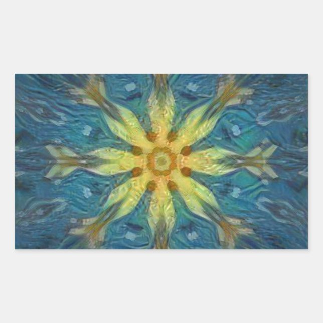 Abstrakter Aufkleber unter Wasser (Vorderseite)
