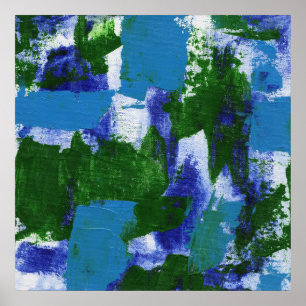 Abstrakter Ausdruck #4 von Michael Moffa Poster