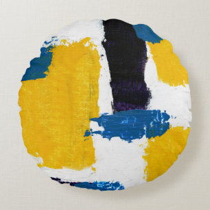 Abstrakter Ausdruck Nr. 2 von Michael Moffa Rundes Kissen