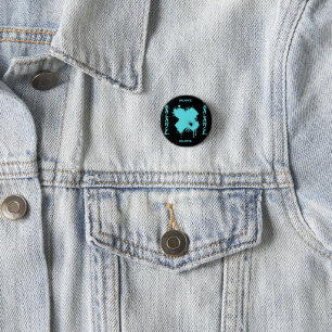 Abstrakter Balance-Knopf Pin - Moderne Cyberpunk Button