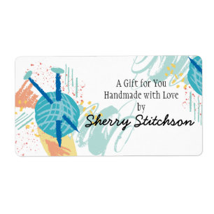 abstrakter Ball der strickenden Nadeln des Garns