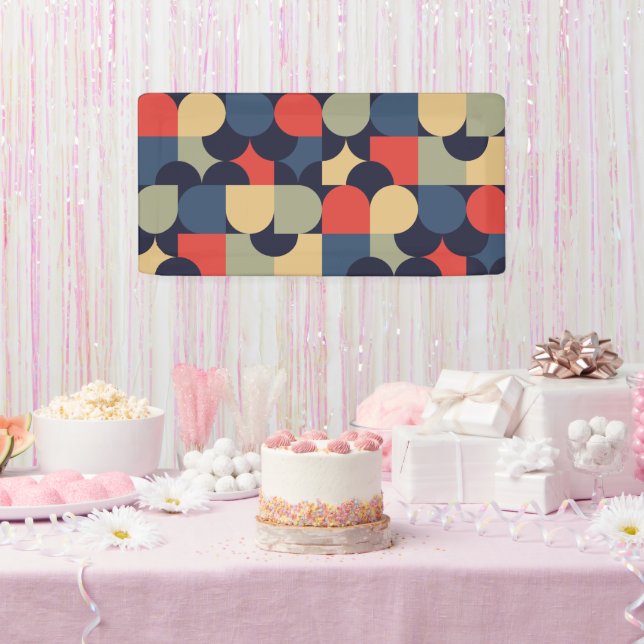 Abstrakter Bauhausstil Banner (Party)