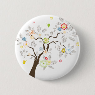 Abstrakter Baum Button