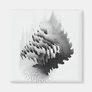 Abstrakter Baum der optischen Illusion von B&W Magnet