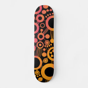 Abstrakter Baum - Farbtex 06 Skateboard