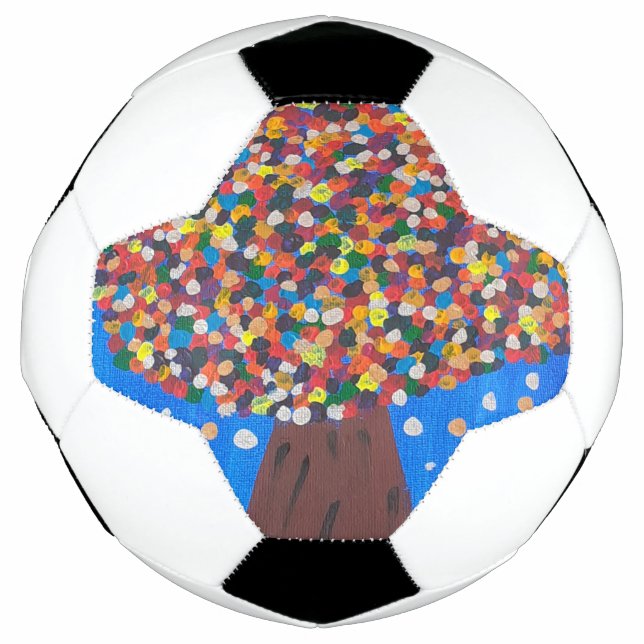 Abstrakter Baum Fußball (Vorderseite)