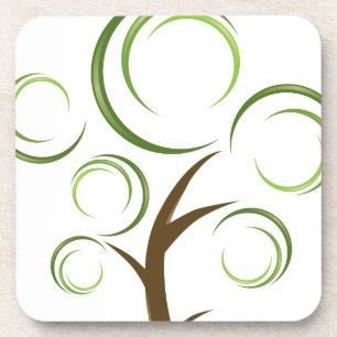 Abstrakter Baum Getränkeuntersetzer