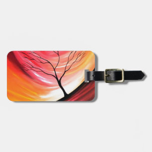 Abstrakter Baum - Moderne Kunst Gepäckanhänger
