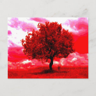 Abstrakter Baum Postkarte