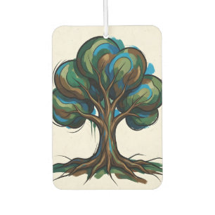 Abstrakter Baum spielerische Kunst Autolufterfrischer