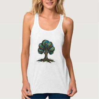 Abstrakter Baum spielerische Kunst Tank Top