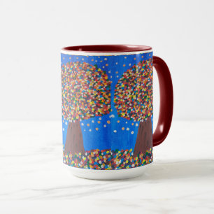 Abstrakter Baum Tasse