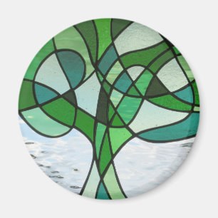 Abstrakter Baum von Leben Magneten Magnet