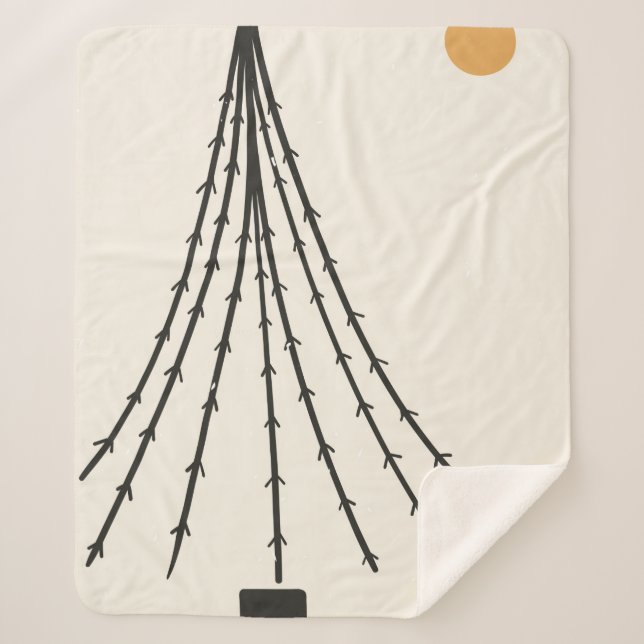 Abstrakter Baummond Sherpadecke (Vorderseite)