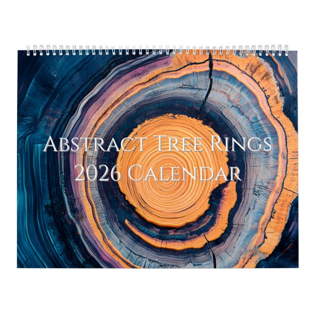 Abstrakter Baumring-Kalender 2026 Kalender (Titelbild)
