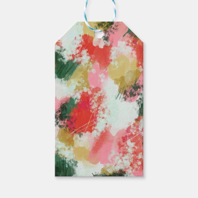 Abstrakter Beifall Geschenkanhänger (Vorderseite)