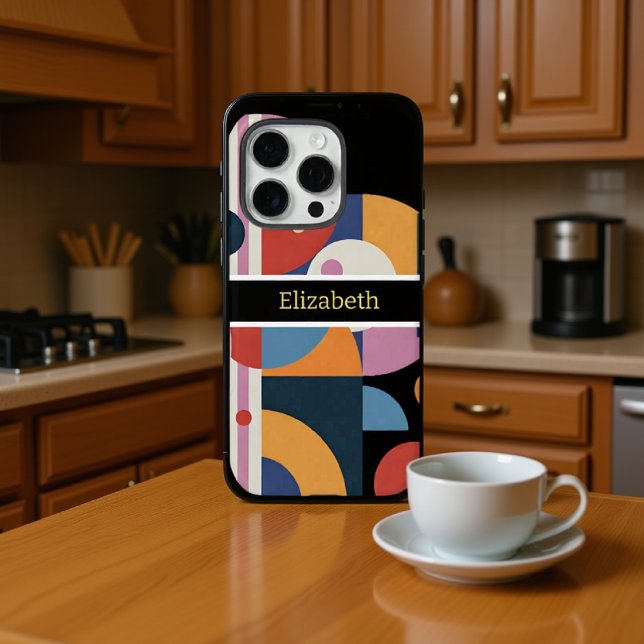 Abstrakter benutzerdefinierter Name Moderne geomet Case-Mate iPhone Hülle (Von Creator hochgeladen)