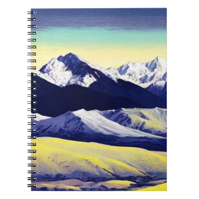 Abstrakter Berg | Notebook-Journal Notizblock (Vorderseite)