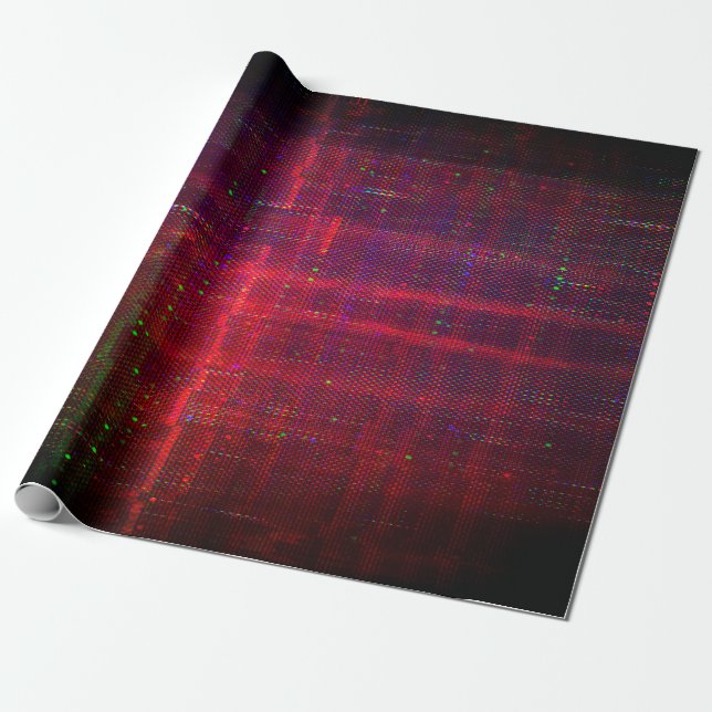 Abstrakter Bildschirm Geschenkpapier (Ungerollt)