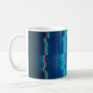 Abstrakter Bildschirm Kaffeetasse