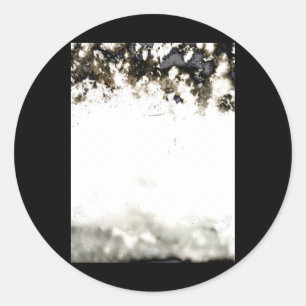 Abstrakter Bio Fotomontage-Aufkleber Runder Aufkleber