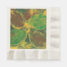 Abstrakter Birkenbaum Herbstleaves Papier Napkins