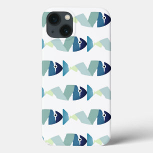 Abstrakter Blauer Fisch Case-Mate iPhone Hülle