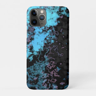 Abstrakter blauer, grauer und Lila Marmor Case-Mate iPhone Hülle