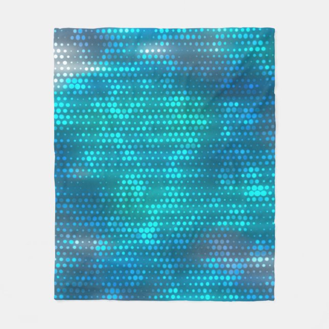 Abstrakter blauer Hintergrund Fleecedecke (Vorderseite)