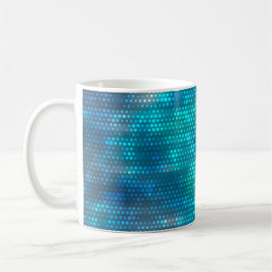 Abstrakter blauer Hintergrund Kaffeetasse