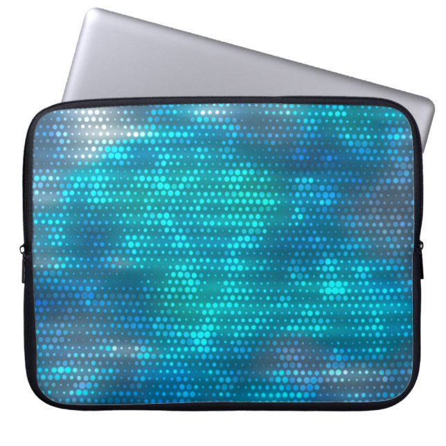 Abstrakter blauer Hintergrund Laptopschutzhülle (Vorderseite)