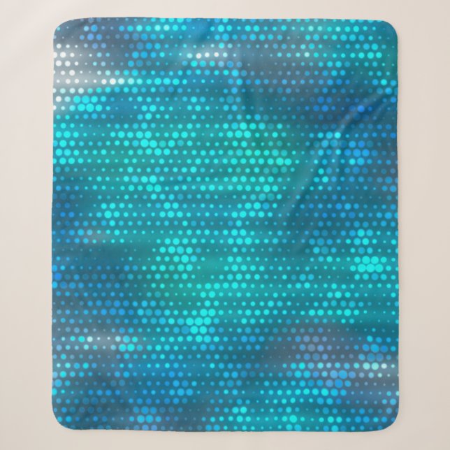 Abstrakter blauer Hintergrund Sherpadecke (Vorderseite)