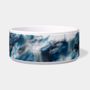 Abstrakter blauer Marmor Napf