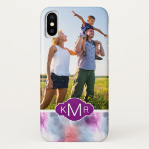 Abstrakter blauer u. rosa Watercolor   addieren Case-Mate iPhone Hülle