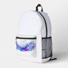 Abstrakter blauer violetter futuristischer Netzwer