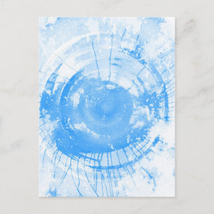 Abstrakter blauer Wasserfarbhintergrund, Textur. Postkarte