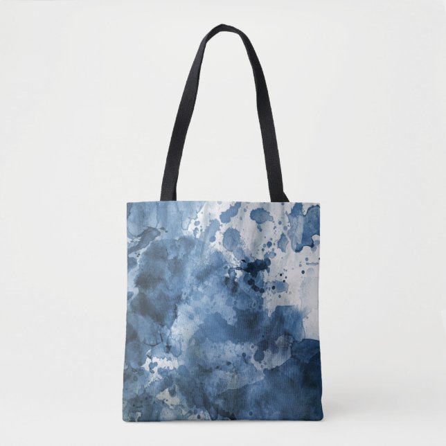 Abstrakter blauer Watercolorhintergrund (Vorderseite)