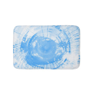 Abstrakter blauer Watercolorhintergrund, Badematte
