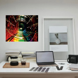 Abstrakter Bleistiftenbogen Poster